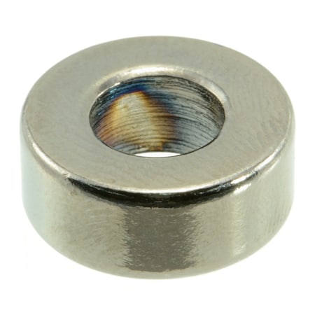 Midwest Fastener Round Spacer, Black Chrome Steel, 1/4 in Overall Lg, 5/16 in Inside Dia, 6 PK 34048